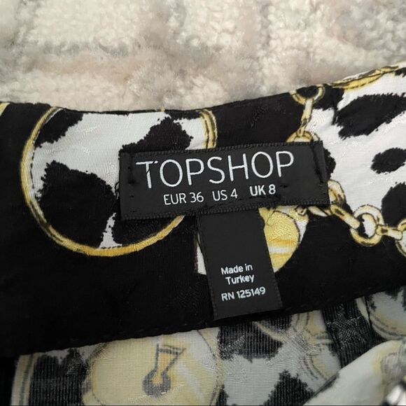 🚨 3 for $25 - TOPSHOP Chain Print Mini Skirt - Picture 6 of 7